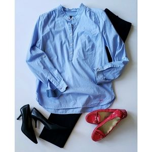 Talbots Chambray Cotton Popover